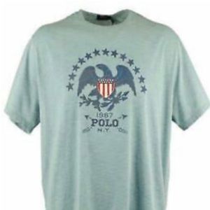 Polo Ralph Lauren Mens Eagle Stars Graphic T-Shirt